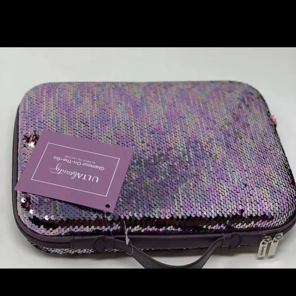 Ulta Beauty On The Go 93 Piece Collection. New. Purple Glitter Case.